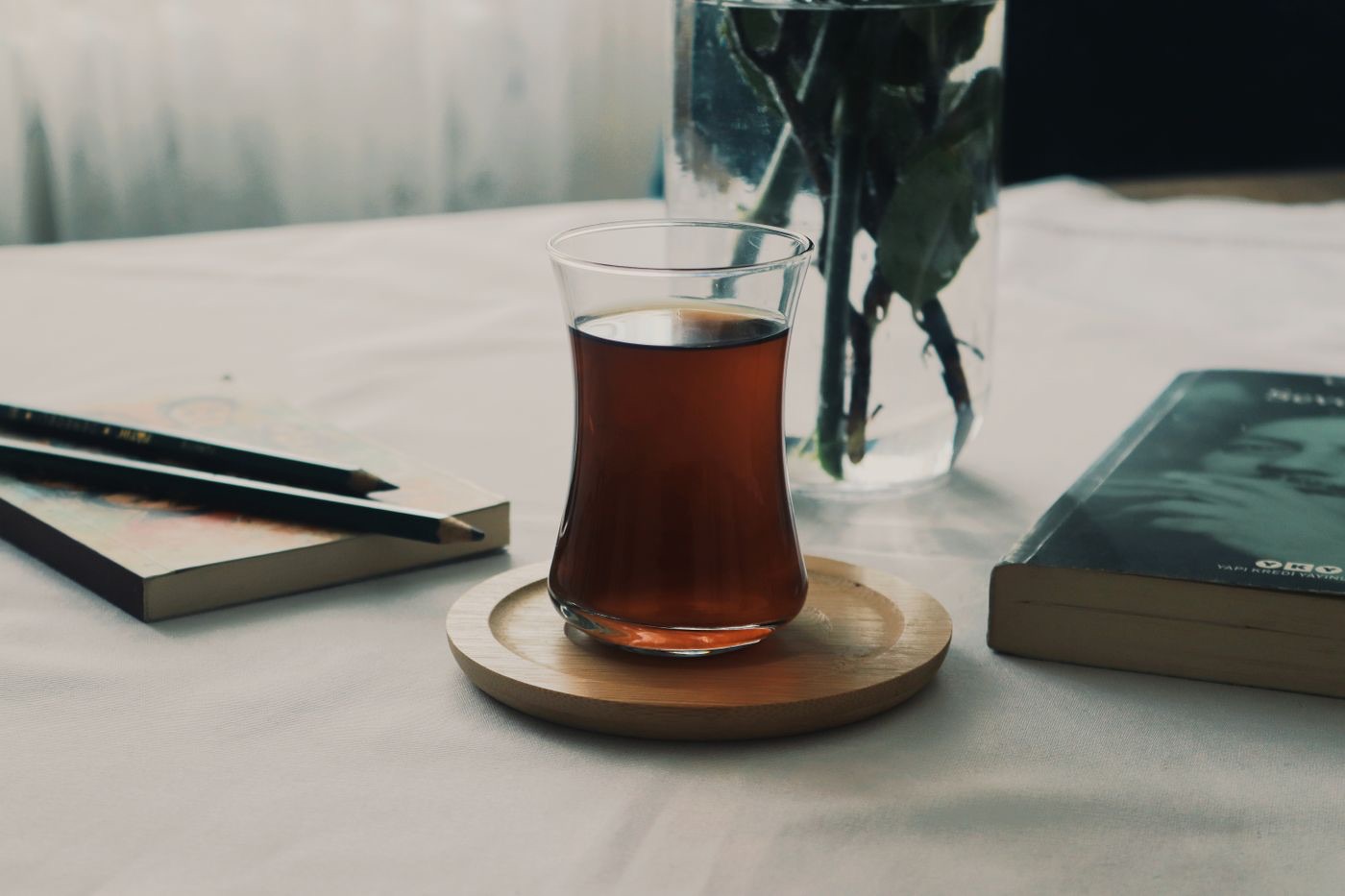 A set of wooden coasters